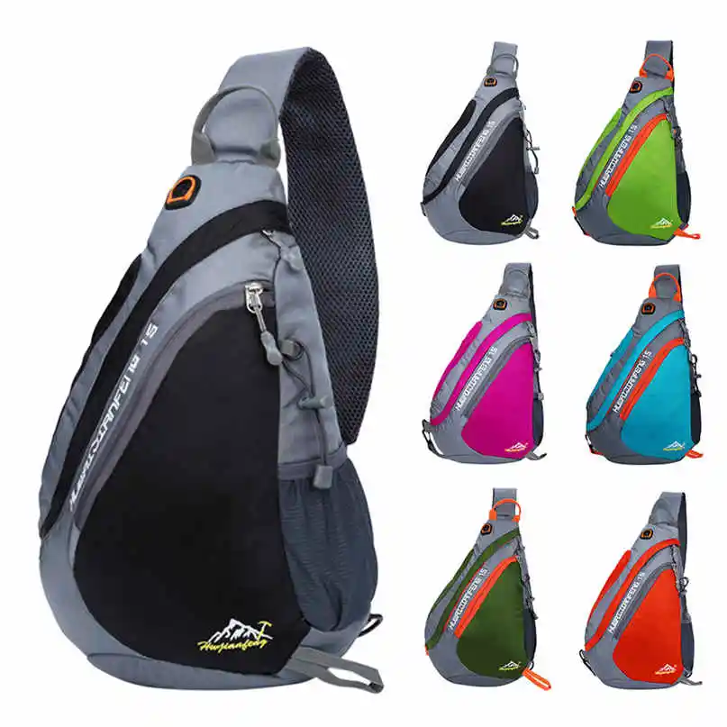 City Jogging Bags Outdoor Crossbody Bag Sling Backpack Chest Bag Shoulder Pack Outdoor Lightweight Crossbody Daypack #2N15  (14)