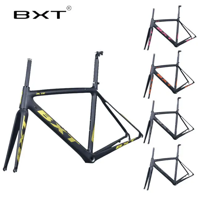 Cheap BXT Carbon Road Bicycle Frame No Foldable 5 Colors 500mm 530mm 550mm 