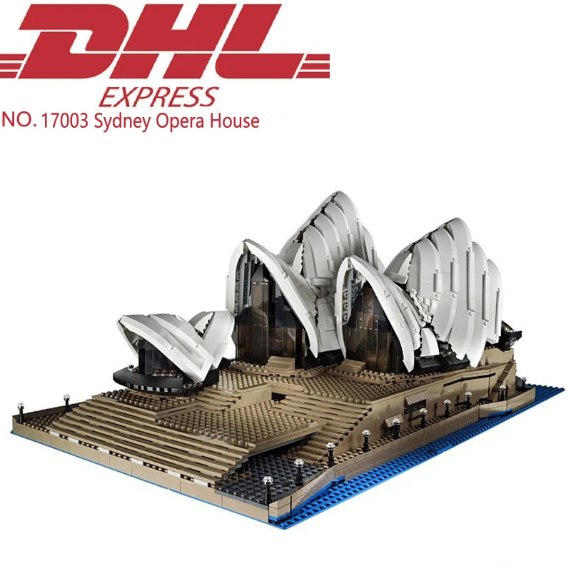 

DHL LEPIN 2989Pcs Creator Sydney Opera House Model Building Kits Blocks Bricks Hot Toys For Children Gift Compatible With 10222