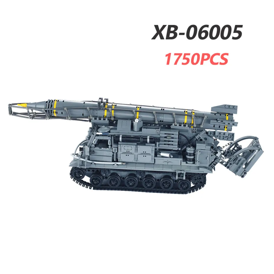 Conjuntos de Veículos Blocos de Construção Xingbao 06006 06007 Armas Militares Série Tanque Missle Blindados Tijolos Moc Juguet 06001 - 06004 06005 13 blindados blocos de construção tijolos moc juguet