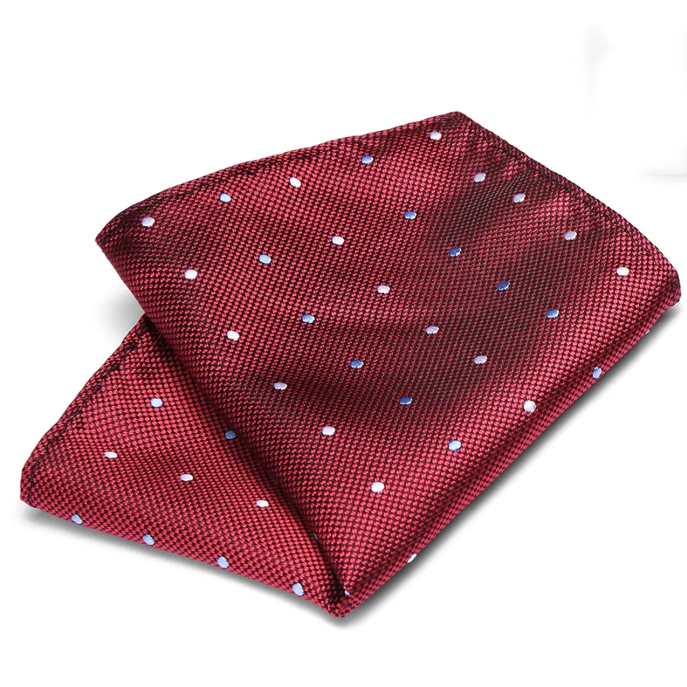 Hot Sell  Silk Men Handkerchiefs Floral Paisley Stripes Polka Dot Pocket Squares For Suits Wedding Party Business