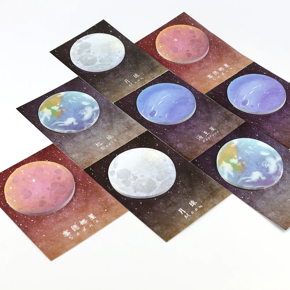 

The Beautiful Planet Memo Notepad Notebook Memo Pad Self-Adhesive Sticky Notes Bookmark Promotional Gift Stationery