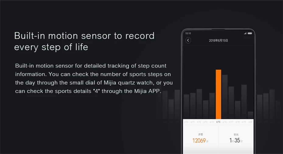 Xiaomi Mi Mijia кварцевые Смарт-часы жизнь водонепроницаемый с двойными циферблатами будильник Спортивный Датчик Шагомер время кожаный ремешок Mi Home APP