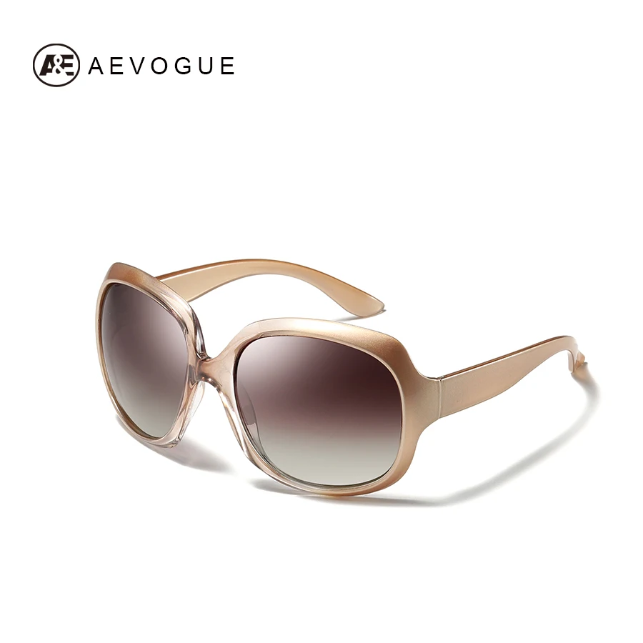AEVOGUE поляризационные Большие женские очки оправа брендовая дизайнерская Ретро Классические солнцезащитные очки UV400 AE0706 - Цвет линз: NO4