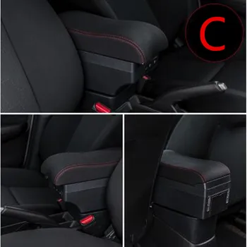 

For Nissan Sunny/Versa armrest box PU Leather central Store content box cup holder car-styling accessories parts 11-16