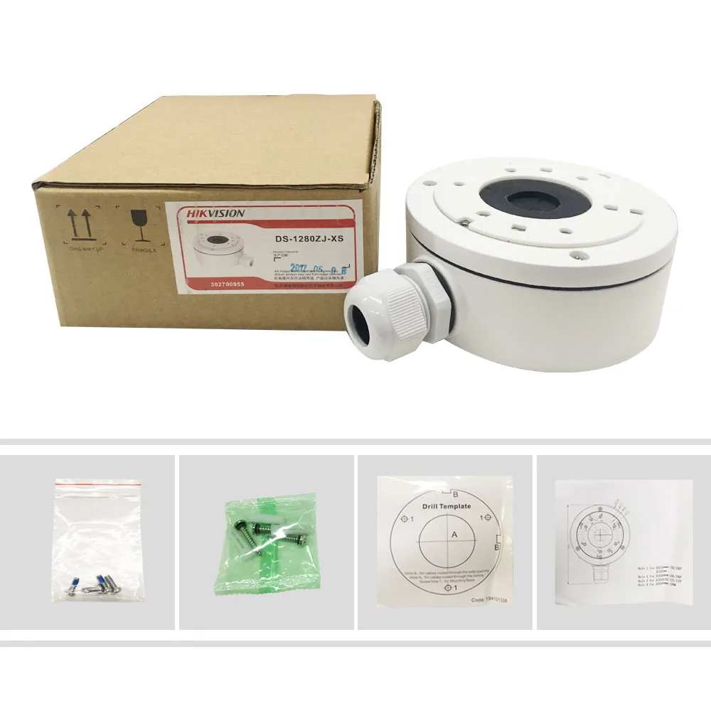 В наличии Hikvision CCTV кронштейн DS 1280ZJ XS алюминиевый сплав коробка для пули камеры