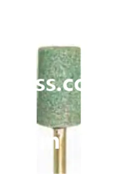 

dental lab Flat head ceramics metals grinding green columnar cylinder mounted stone carborundum silicone carbide shank 2.35mm