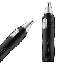 2 в 1 триммер для волос, бороды, носа и ушей, щетка для домашних животных с питанием от аккумулятора, клипер на 360 градусов, вращающееся лезвие с чистящей щеткой