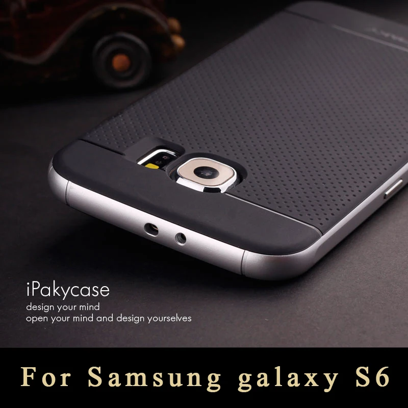 Для samsung galaxy s6 Чехол Бренд iPaky для edge Силиконовая задняя крышка + PC Рамка coque чехол s