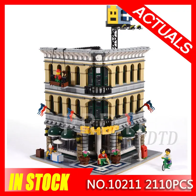 

10211 2110Pcs City Grand Emporium Model Building Blocks Bricks Kits Brick Toy Compatible Educational LegoING Children Gift