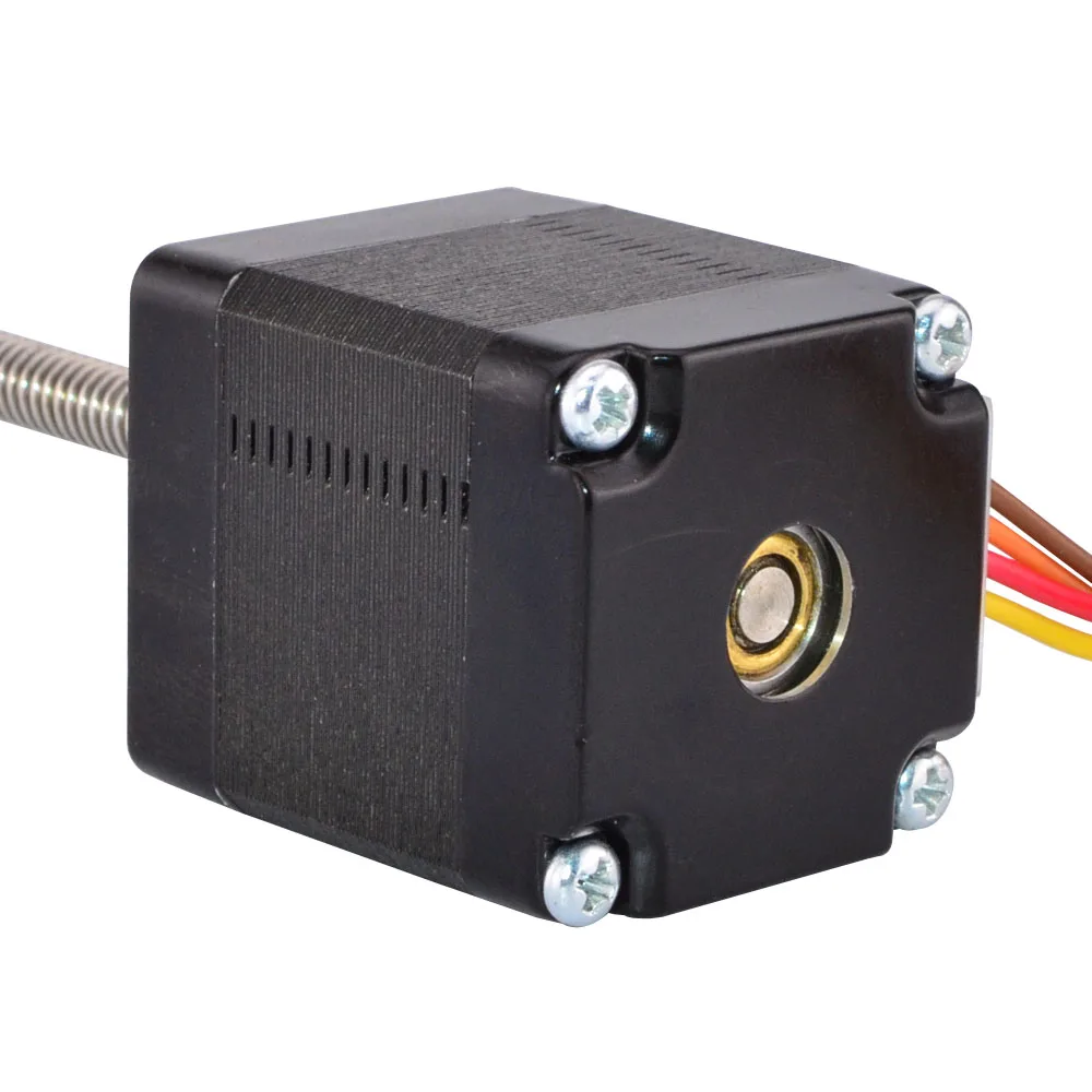 Nema 11 внешний линейный шаговый двигатель 4 lead 34mm Stack 0.75A Lead 2mm/0 07874 &quotLead Screw длина