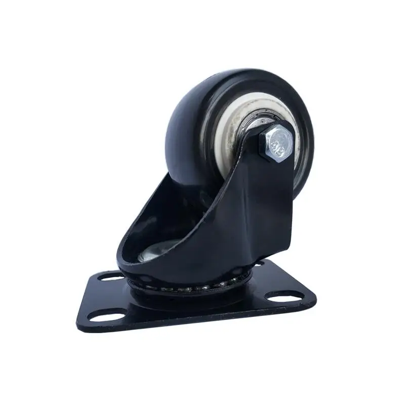 

4/2PCS 2Inch Black PU Polyurethane Universal Heavy Duty Furniture Wheel For Woodworking Children's Car Office Chair Swivel Caste