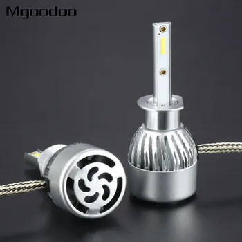 

H1 LED Headlight Car Led Headlights Conversion Kit 44W 5600LM 6000K High/Low Beam Bulbs Auto Replacement Super Bright Headlamp