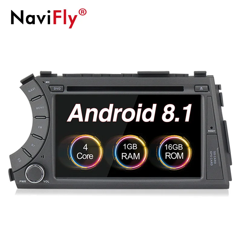 NaviFly 7 2din Android 8 1 font b car b font multimedia DVD player for Ssangyong