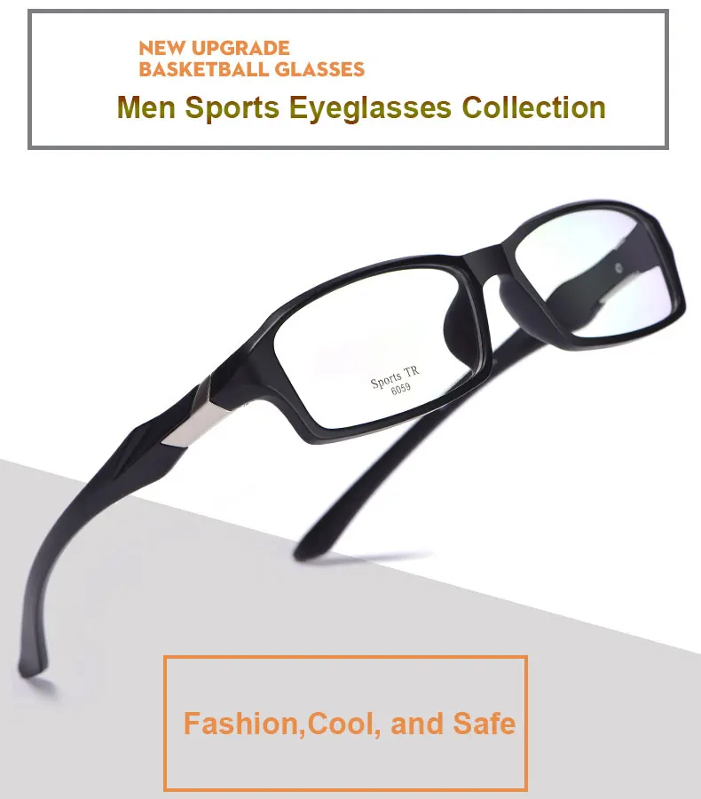 Hotochki Unisex Full Rim TR-90 Resin Frame Sport Eyeglasses 6059