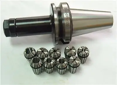 

New BT40 ER16-100L Chuck Holder & 9pc collets(2mm-10mm)