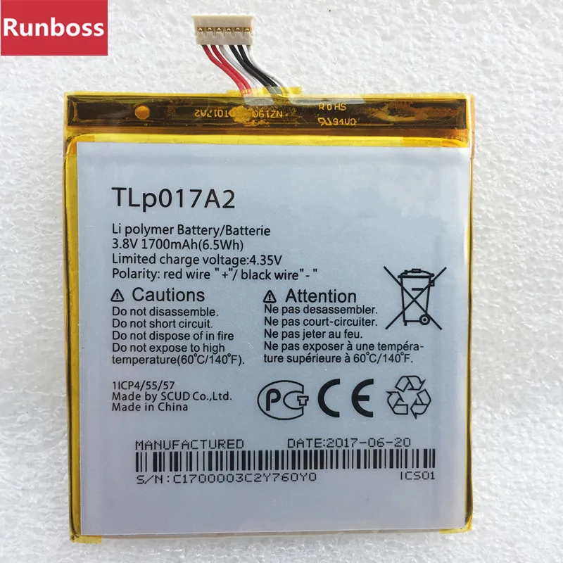 

TLP017A1/TLP017A2 1700mAh Battery Original For ALCATEL One Touch Idol Mini /One Touch Idol Mini Daul Mobile Phone Battery