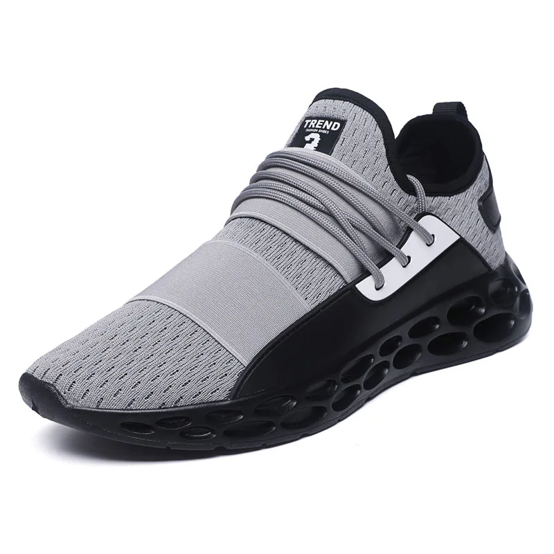 Мужская обувь, мужская обувь для бега, открытый ультра светильник дышащая спортивная обувь, кроссовки для мужчин, zapatillas hombre Deportiva 48 - Цвет: Gray C