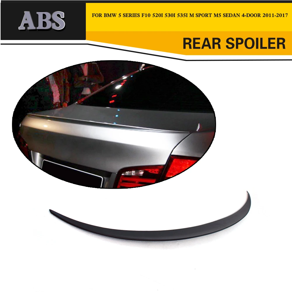 ABS Unpainted Car Rear Trunk Lip Spoilers For BMW 5 Series F10 520i