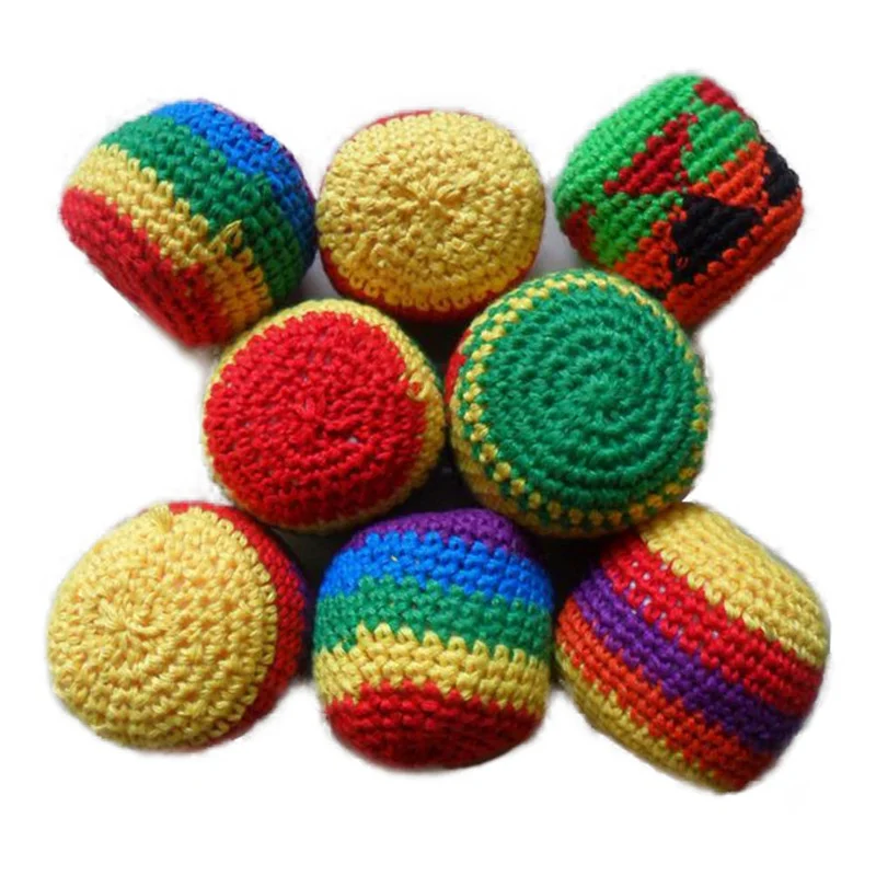 Круглые мешки с песком ручной работы для детей, магическое жонглирование, мяч, мешки для ног, для детей, случайный цвет, мяч, игрушка