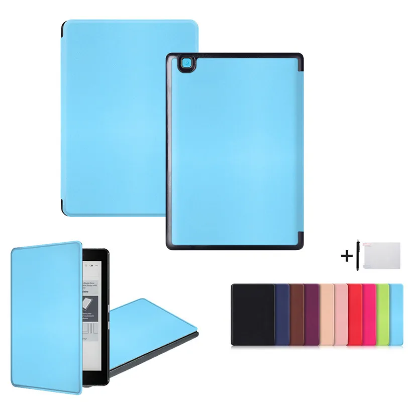 Магнитный Авто спящий чехол для нового KOBO Arua Edition 2 eReader + Защитная пленка экрана HD