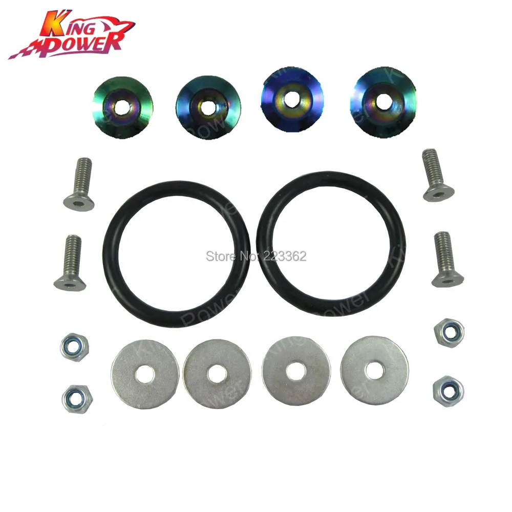 KP NEO CHROME (FULL COLOR) Quick Release Fasteners kit ideal for front