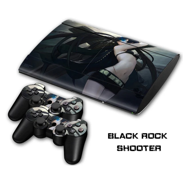 Cheap Black Rock Shooter Vinyl Skin Sticker For Sony PlayStation 3 Super Slim Console and Controller Skin 