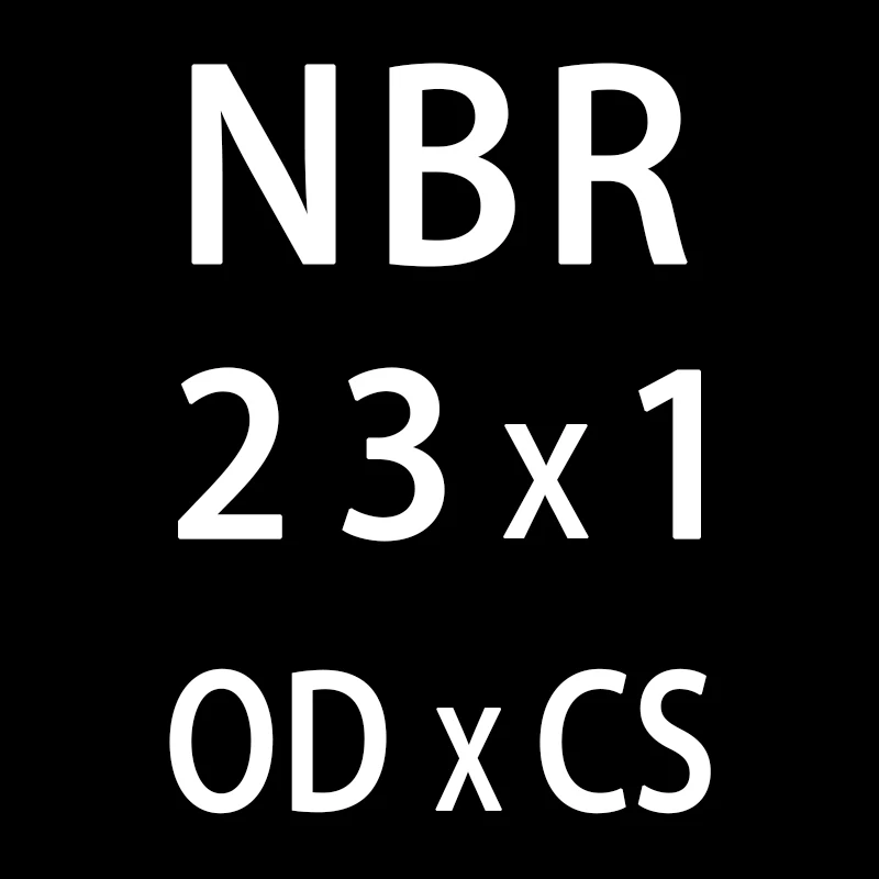 20 шт./лот резиновым кольцом черный NBR уплотнительное кольцо 1 мм Толщина OD22/23/24/25/26/27/28/30/35/40/50 мм колцеобразное уплотнение масла нитрила шайба - Цвет: OD23mm