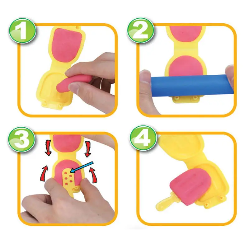 3D Цвет DIY Пластилин Глина костюм родитель-ребенок интерактивные игрушки набор для мороженого формы интеллектуальные игрушки