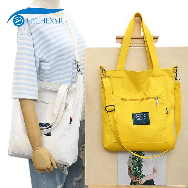 

Hylhexyr School Women Handbags Fashion Canvas Tote Shoulder Bag Satchel Zipper Cross Body Bags Purse Travel Messenger Bags