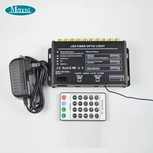Maykit DMX 512 control 5 Вт белый светодиод Волоконно-оптический съемка звезда свет комплект 0,75 мм оптическое волокно 24 ключа дистанционное управление свет двигателя