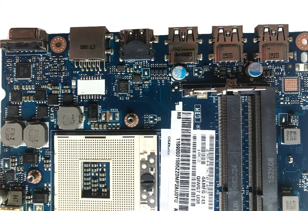 Классическая материнская плата для ноутбука Lenovo G780 SLJ8E HM76 QIWG7 LA 7983P PGA989 DDR3 100%