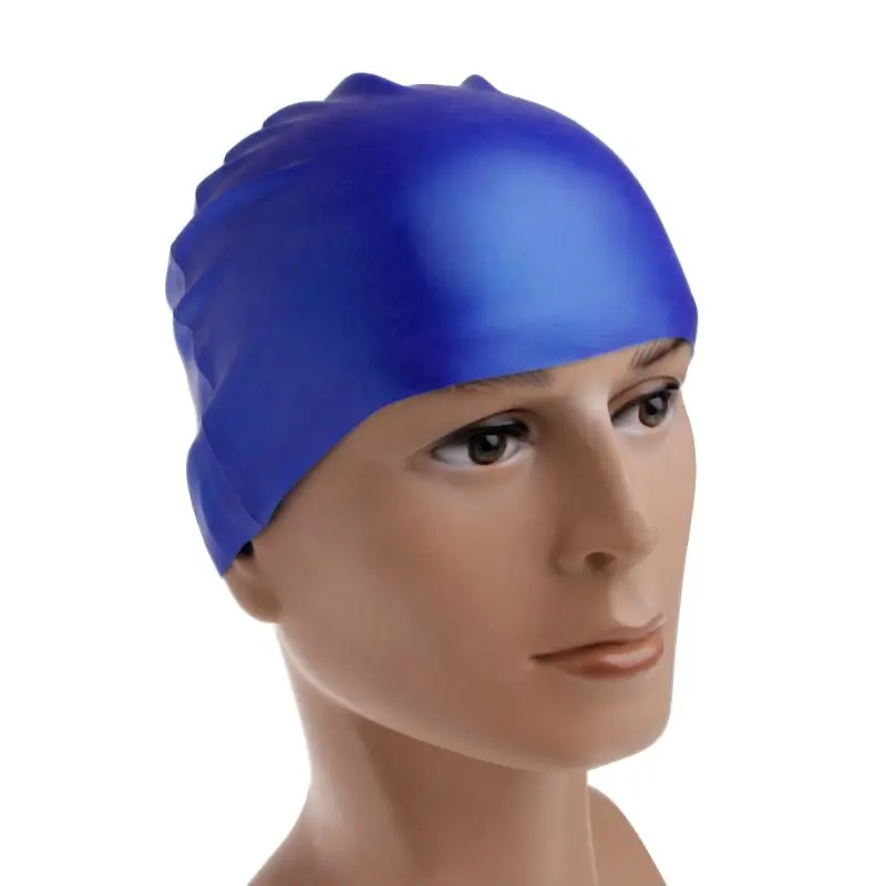 Отличное качество для взрослых шапочка для плавания Спортивная силиконовая шапочка для плавания Гибкая прочная эластичная Горячая UNS-OKLE