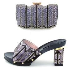 2016 New Fashion Italian Shoes with Matching bags For Party african Shoes And Bags Set for