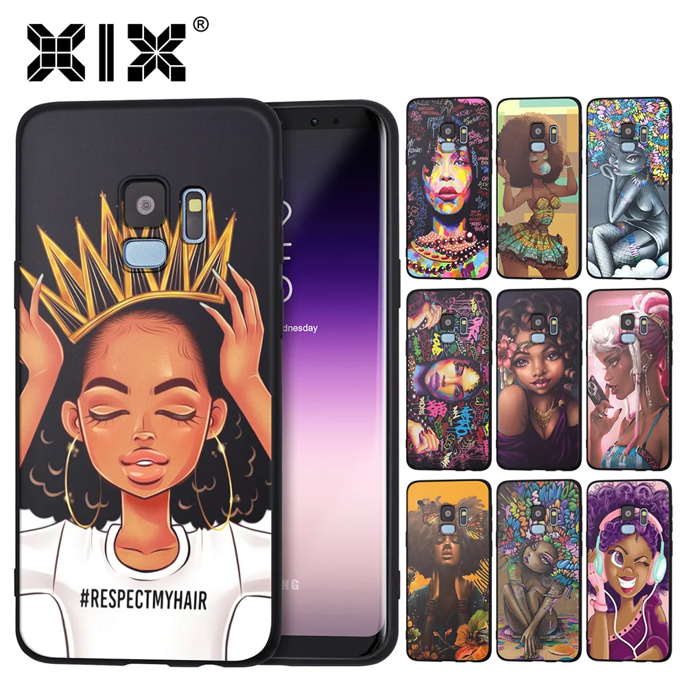 Мягкий чехол из ТПУ для Samsung Galaxy S8 африканских девушек S9 S7 Edge S10e S10 Plus J3 J5 J7 2016 2017