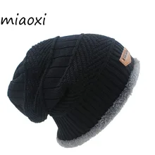 miaoxi New Fashion 6 Colors Knit Adult Unisex Men Hat Winter Warm Caps Skullies For Women