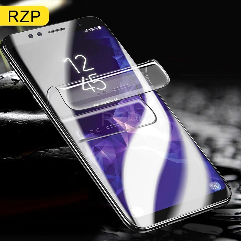 

RZP 8D Curved Full Cover Screen Protector For Samsung Galaxy S8 S9 Note 8 9 Protective Film For S 8 9 Soft PET Film ( Not Glass)