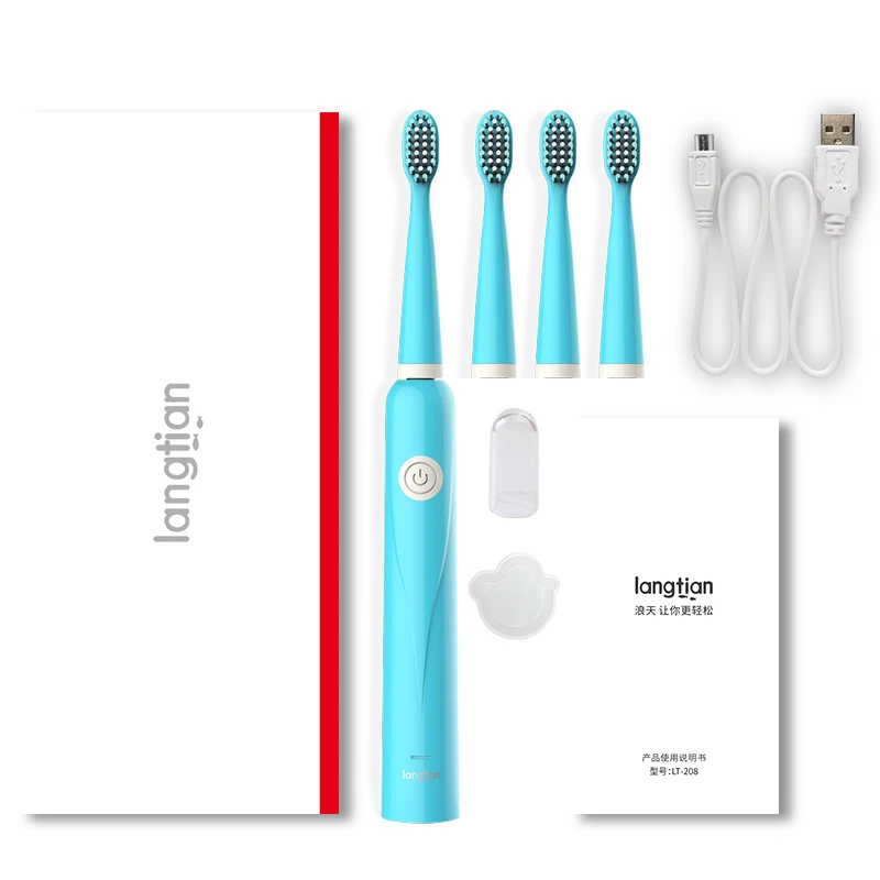 Electric Toothbrush For Children Kids Adults 5 Modes Ultrasonic Toothbrush Travel Rechargeable Sonic Tooth Brush 4 Heads LT-Z08A Electric Toothbrush For Children Kids Adults 5 Modes Ultrasonic Toothbrush Travel Rechargeable Sonic Tooth Brush 4 Heads LT-Z08A