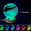 Coloré bureau prévision météo cristal bouteille transparent souhaitant boule tempête verre prévision moniteurs avec lumière LED ► Photo 1/6