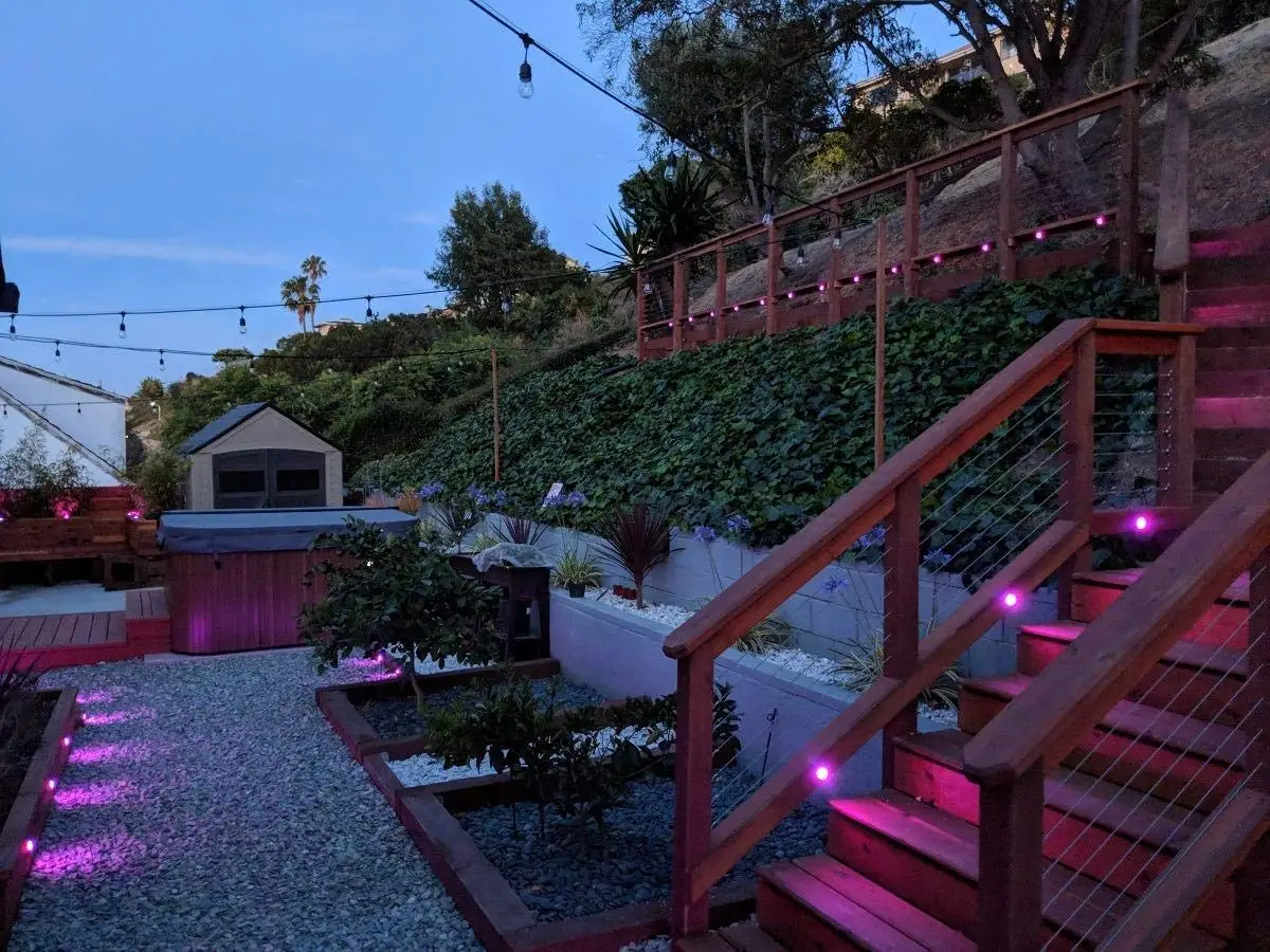 Mutável à Prova Led da Escada da Plataforma Lote Cromo 47 Milímetros Wi-fi Controlador Dimmer Temporizador 12 v Terraço Rgb d' Água Ferroviária Soffit Luzes Passo 10 Pçs - 20 Mutável À Prova D' Água LED Da