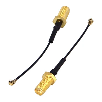 

4PCS 17cm WiFi 2.4g Antenna Aerial RP-SMA Male wireless router PCI U.FL IPX to RP SMA Male Pigtail Cable +2.4GHz 3dBi