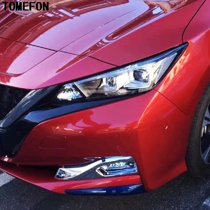 TOMEFON для Nissan Leaf 2017 2018 2019 ABS Хром передний бампер противотуманная фара крышка