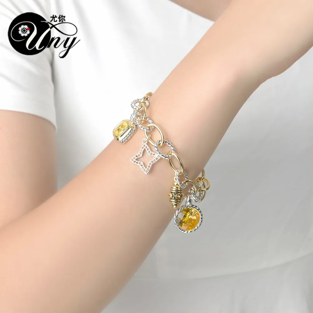 Skup UNY bransoletka kobiety antyczna biżuteria bransoletki kablowe projektant marki David inspirowana bransoletka walentynki prezent na boże narodzenie bransoletki