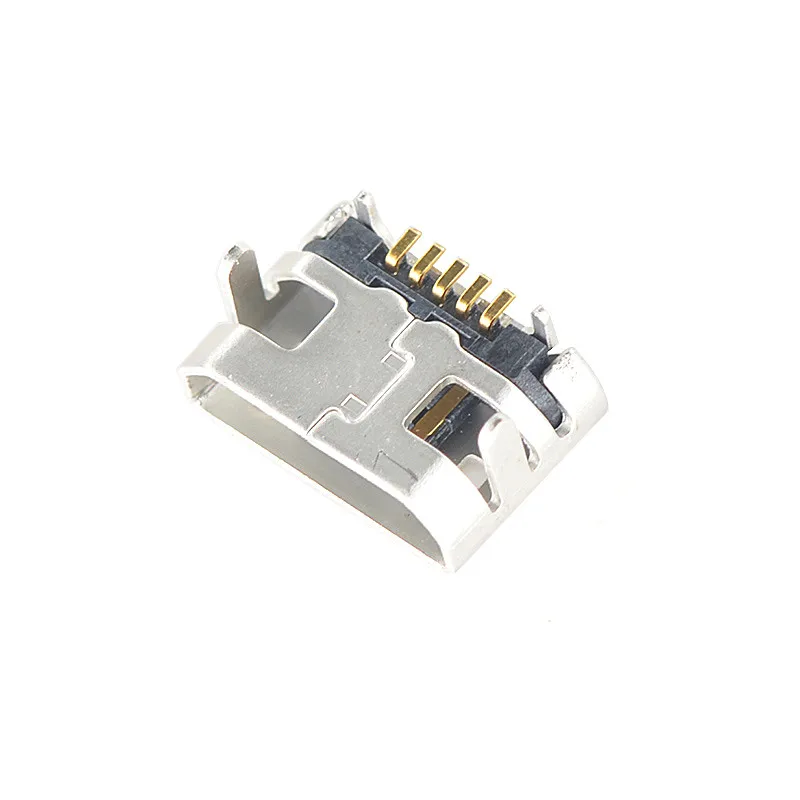 

No crimping MicroUSB socket 5pin four-pin plug female connector