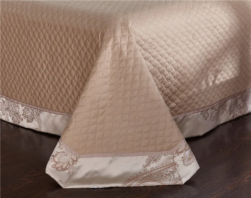 Wedding Duvet cover Bed Flat sheet Bed spread set Oriental Luxury Cotton Satin Royal Bedding set 10 _MG_8844