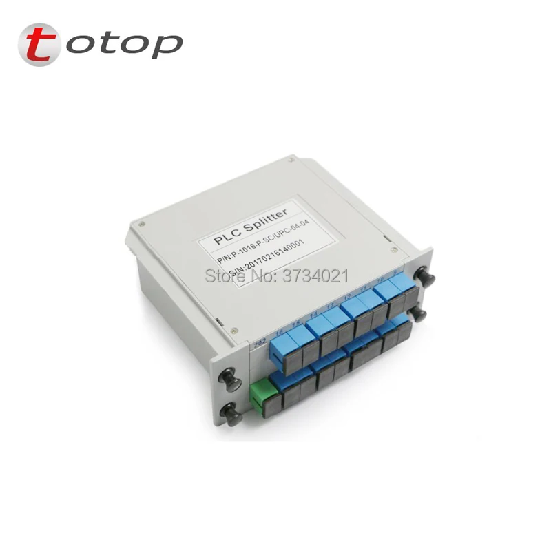 1x16 Сплиттер Волоконно-Оптический PLC сплиттер SC/UPC LGX коробка Кассетная карта
