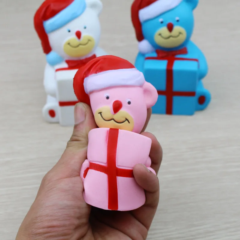 ZUCZUG جديد جامبو بطيء ارتفاع Squishies الزرافة سانتا هدية الكريسماس دمية ضغط إسفنجية المخلص الإجهاد هدية أحزمة هاتف المحمول