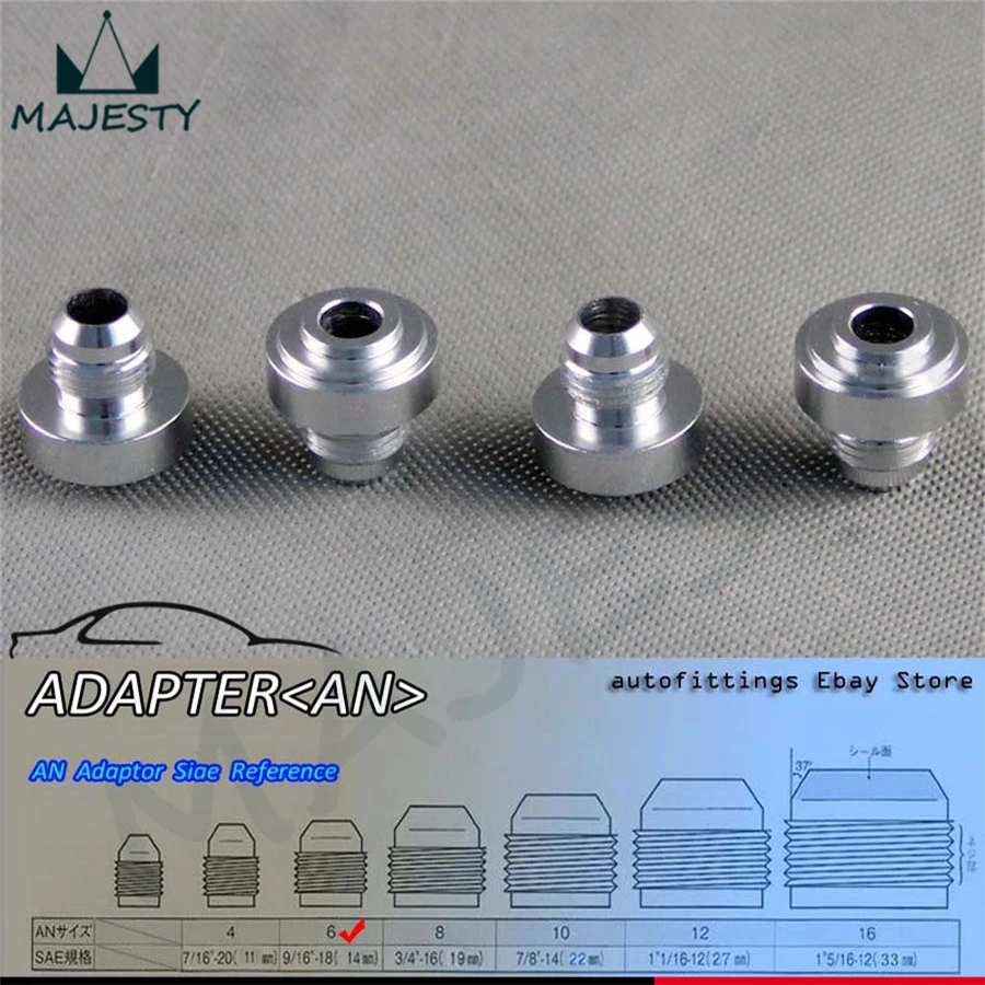 4 шт. алюминиевые вставки для шланга азота|weld bung|hose fittingan fittings |