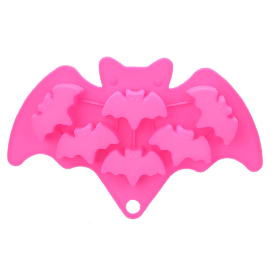 Witch/Bat/Ghost/Skull Silicone Mold Flexible Fondant Cake Molds Cute Baking Cake Decorating Tools Halloween Accessories