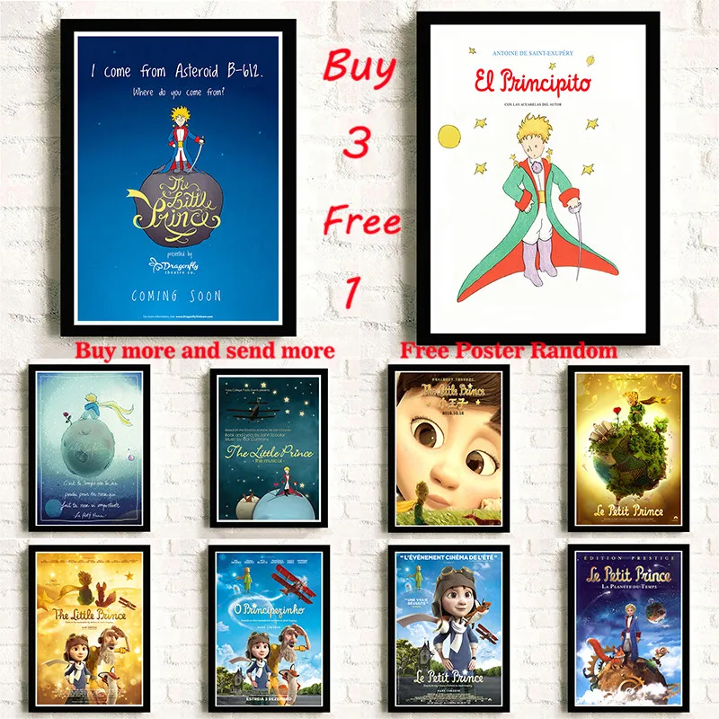 

The Little Prince Movie Coated Paper Poster Wall Art wall poster Home Decor wallpaper Bar decoration Frameless